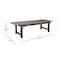 Flash Furniture Rectangle 40 in W, 108 in L, 30 in H, Pine Wood, Pinus Glabra, Steel, Mahogany XA-F-108X40-MG-GG - alternate 9
